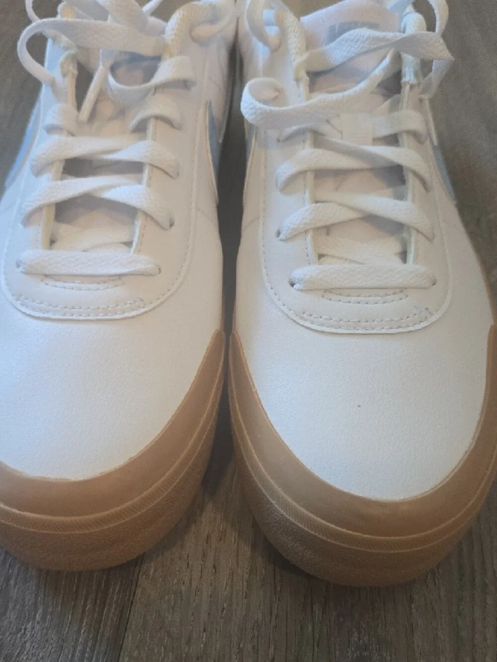 Nike Court Shot White/pyshic Blue   Men 7/womens 8.5 NEW FQ8146-114 Retail $100